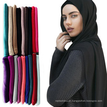 2017 best-seller moda leve planície cabeça muçulmano lenço árabe hijab cachecol xale jersey hijabs